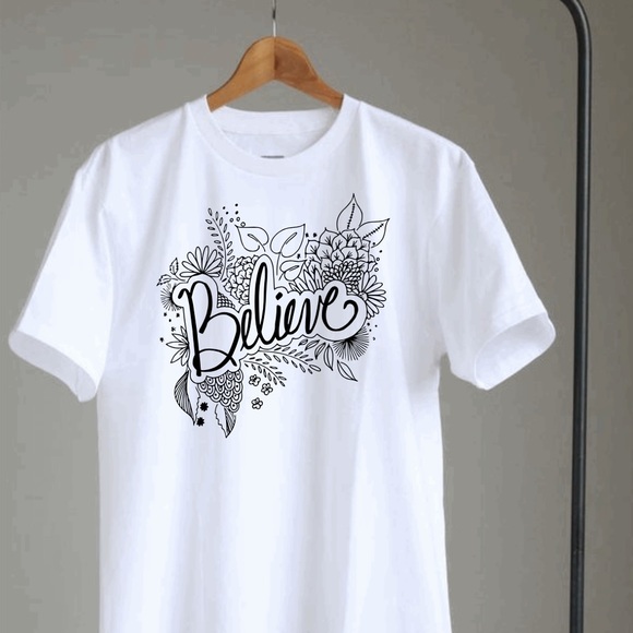 believe mandala t-shirt unisex - Picture 2 of 3